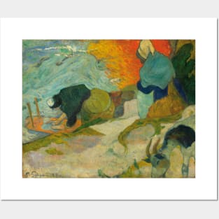 Washerwomen in Arles by Paul Gauguin Posters and Art